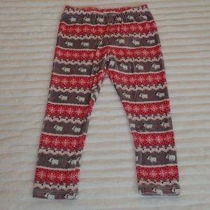 🎁Jumping beans puppy velour leggings sz 4T